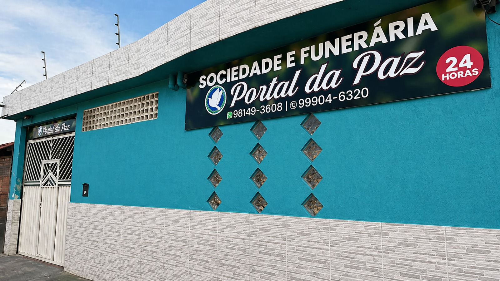 Fachada da Funerária Portal da Paz em Ananindeua